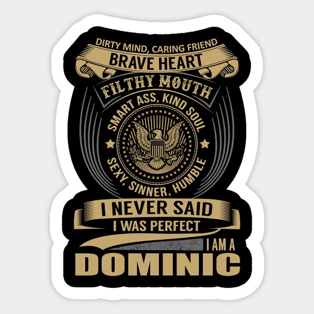 DOMINIC Sticker by Nicolbar